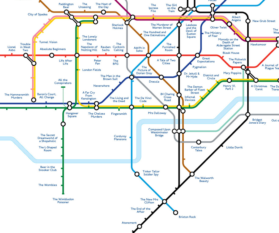 Literary London Tube Map